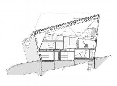 Dům Hadaway - Řez - foto: Patkau Architects