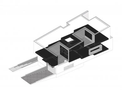 Dom 10plošín - Axonometrie - foto: n/a