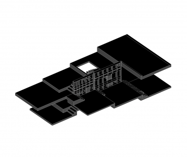 Dom 10plošín - Axonometrie - foto: n/a