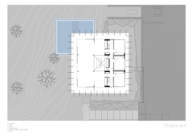 Horizon House - <!DOCTYPE html>
<html lang="en">
<head>
    <meta charset="UTF-8">
    <meta name="viewport" content="width=device-width, initial-scale=1.0">
    <title>Floor Plan of the Main Floor</title>
</head>
<body>
    <h1>Floor Plan of the Main Floor</h1>
</body>
</html> - foto: Estudio Bauen