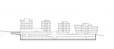 Bořislavka Center - <longitudinal section>