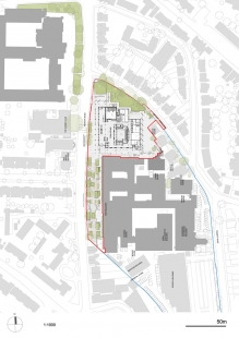 Kingston University Town House - Situace - foto: Grafton Architects