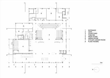 Kingston University Town House - Level 0 - foto: Grafton Architects