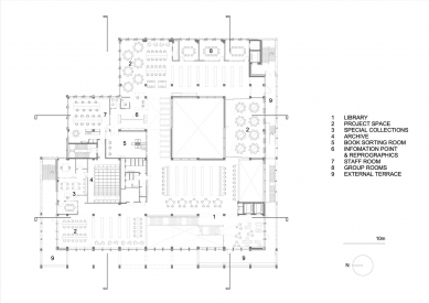 Kingston University Town House - Level 2 - foto: Grafton Architects