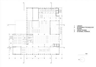 Kingston University Town House - Level 3 - foto: Grafton Architects