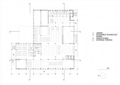 Kingston University Town House - Level 3 - foto: Grafton Architects