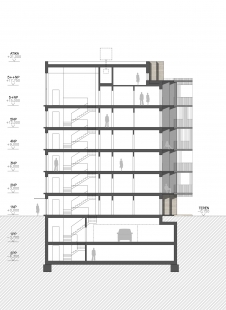 Krejcárek residential - Řez C - foto: m4 architekti