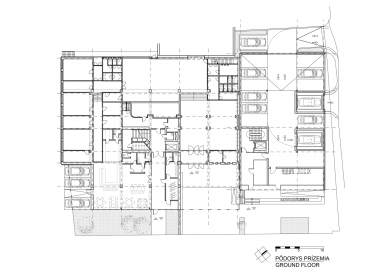 Vajnorská 21 - Půdorys 1.np - foto: cakov+partners