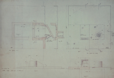 Hrob Le Corbusiera a jeho ženy Yvonne - Plány náhrobku