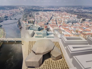 Vltavská filhamonie - soutěžní návrh - foto: Šépka architekti