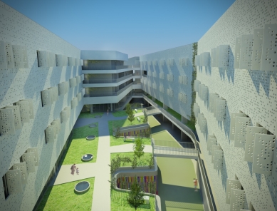 Studentská kolej univerzity v Jaénu - Vizualizace - foto: NON Arquitectura