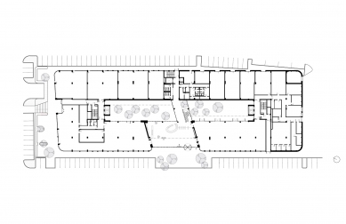 Galvani Business Center 5 - Ground floor plan - foto: Architekti Šebo Lichý s.r.o.