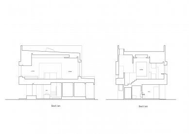Frame House - Řezy - foto: FORM | Kouichi Kimura Architects