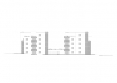 Kőér 2 Residential Building - Severozápadní pohled - foto: építész stúdió kft.