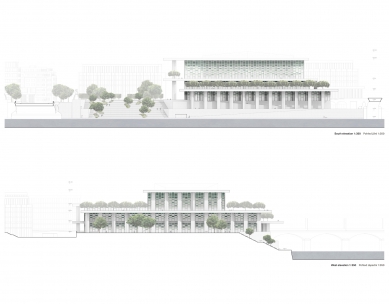 Vltavská filharmonie - soutěžní návrh - Pohledy - foto: David Chipperfield Architects / jakub cigler architekti