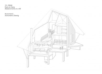 House on a Hill - Axonometrie - foto: AMUNT