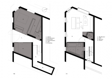 House G-S - Půdorysy - foto: Graux & Baeyens architecten