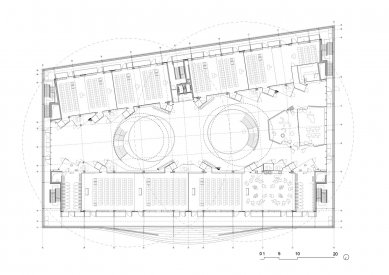 University College Ghent - building T - Půdorys 1.np - foto: SADAR+VUGA