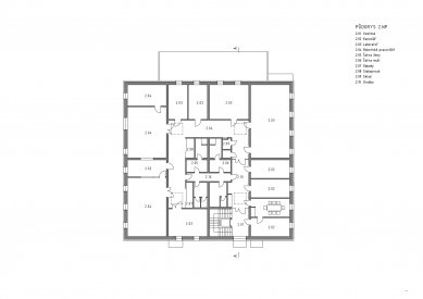Rekonstrukce pavilonu V pro ÚMG AV ČR - Půdorys 2.np - foto: Prostor 008