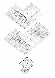 Coworking Clubco - Axonometrie