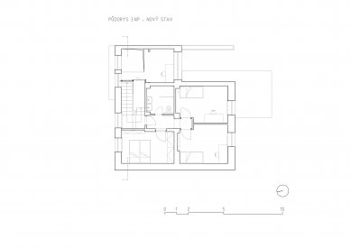 Family House Uh. Hradiště - Floor plan 3rd floor - design - foto: studio NEW WORK