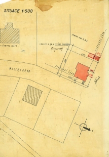 Wellnerova 19 - rekonstrukce a nástavba vily - Situace - původní stav
