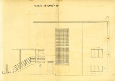 Wellnerova 19 - rekonstrukce a nástavba vily - Severní pohled - původní stav