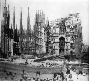 La Sagrada Família - Stav v roce 1904