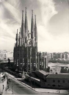 La Sagrada Família - Stav v roce 1953