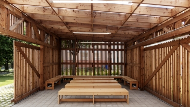 Outdoor classroom of Komenského Elementary School