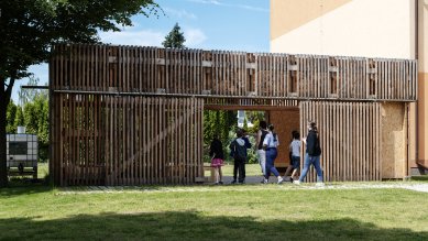 Outdoor classroom of Komenského Elementary School