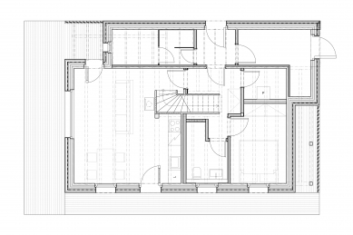 Recreational cottage at Lipno - Floor plan 1st floor