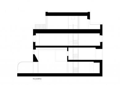 Villa Stresovice - <translation>Longitudinal section</translation> - foto: AbtSmolen