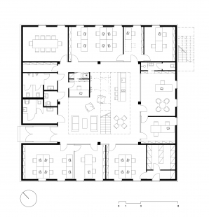 Administrative building Geoindustrie - Floor plan 1st floor