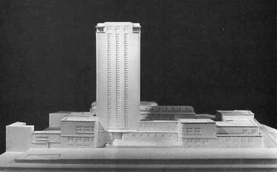 Knižní věž v Gentu - Fotografie modelu z roku 1934
