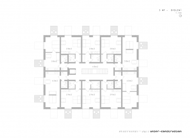La Vida Residence - Půdorys 3.np - foto: under-construction architects
