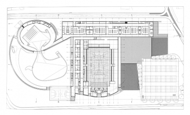 Parc Esportiu Llobregat - Půdorys přízemí - foto: © Álvaro Siza