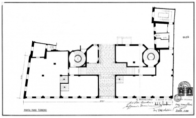 Casa Caccia Dominioni  - Půdorys přízemí