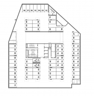 Brno Business Park – III. etapa - Půdorys 1PP