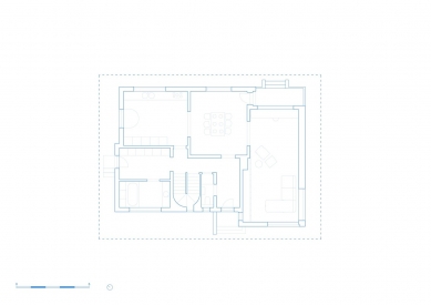 Dům s kloboukem - Půdorys přízemí - foto: FELT architecture & design