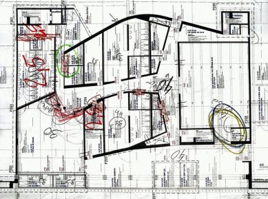 Kulturní centrum Ílhavo - Půdorys suterénu - foto: IRarquitectos