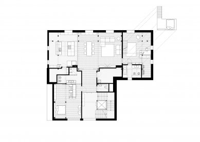 Interiér rodinného sídla v Prílepoch - foto: NOIZ architekti 