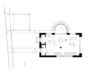 Villa in Cernosice - Půdorys 1.np - foto: Ehl & Koumar architekti