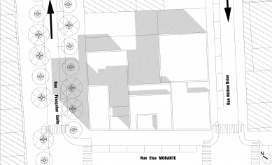 Sociální bydlení Zac Masséna - Situace - foto: Beckmann N’Thépé Architectes