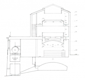 Hydraulic Museum Molinos del Rio - Příčný řez - foto: Juan Navarro Baldeweg