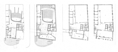 Murcia Town Hall - Půdorysy spodních pater - foto: © Rafael Moneo