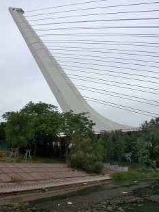 Alamillo Bridge & Cartuja Viaduct - foto: Petr Šmídek, 2006