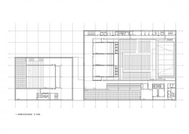 Mérida Conference and Exhibition Centre - Půdorys nadzemního patra - foto: © Nieto Sobejano Arquitectos