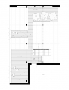 Stodola v Pošumaví - Půdorys 2.np - foto: BYRÓ architekti 