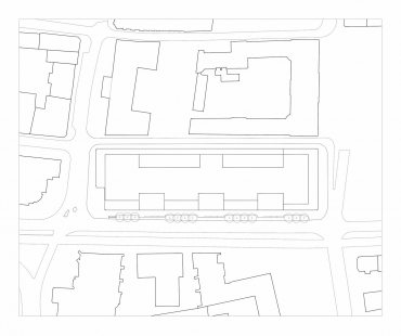 Administrativní budova Nowy Targ - Situace - foto: Maćków Pracownia Projektowa